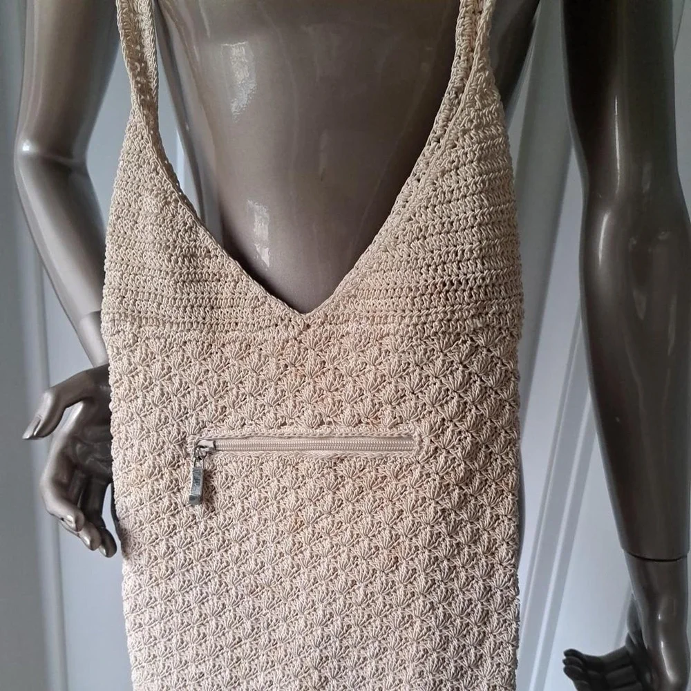 Natural Crochet Boho Bag
